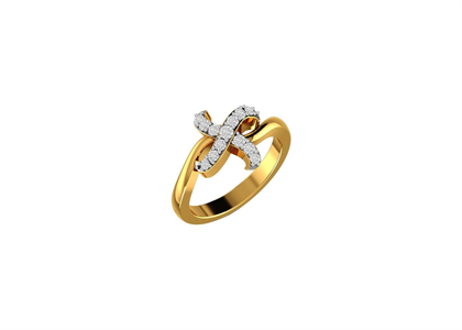 CZ Studded Womens Ring